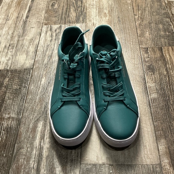Men’s Coach Green Sneakers with White Soles Size 10 - Picture 1 of 9